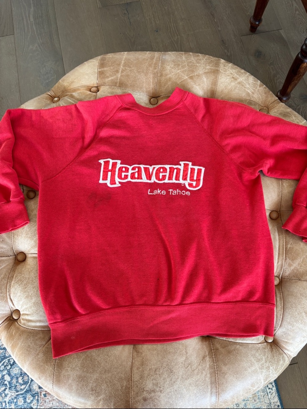 Vintage Heavenly Lake Tahoe Red Crewneck Sweatshirt